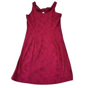 Eddie Bauer Dress Womens Large Pink A Line Twist Back Sleeveless Casual Outdoor